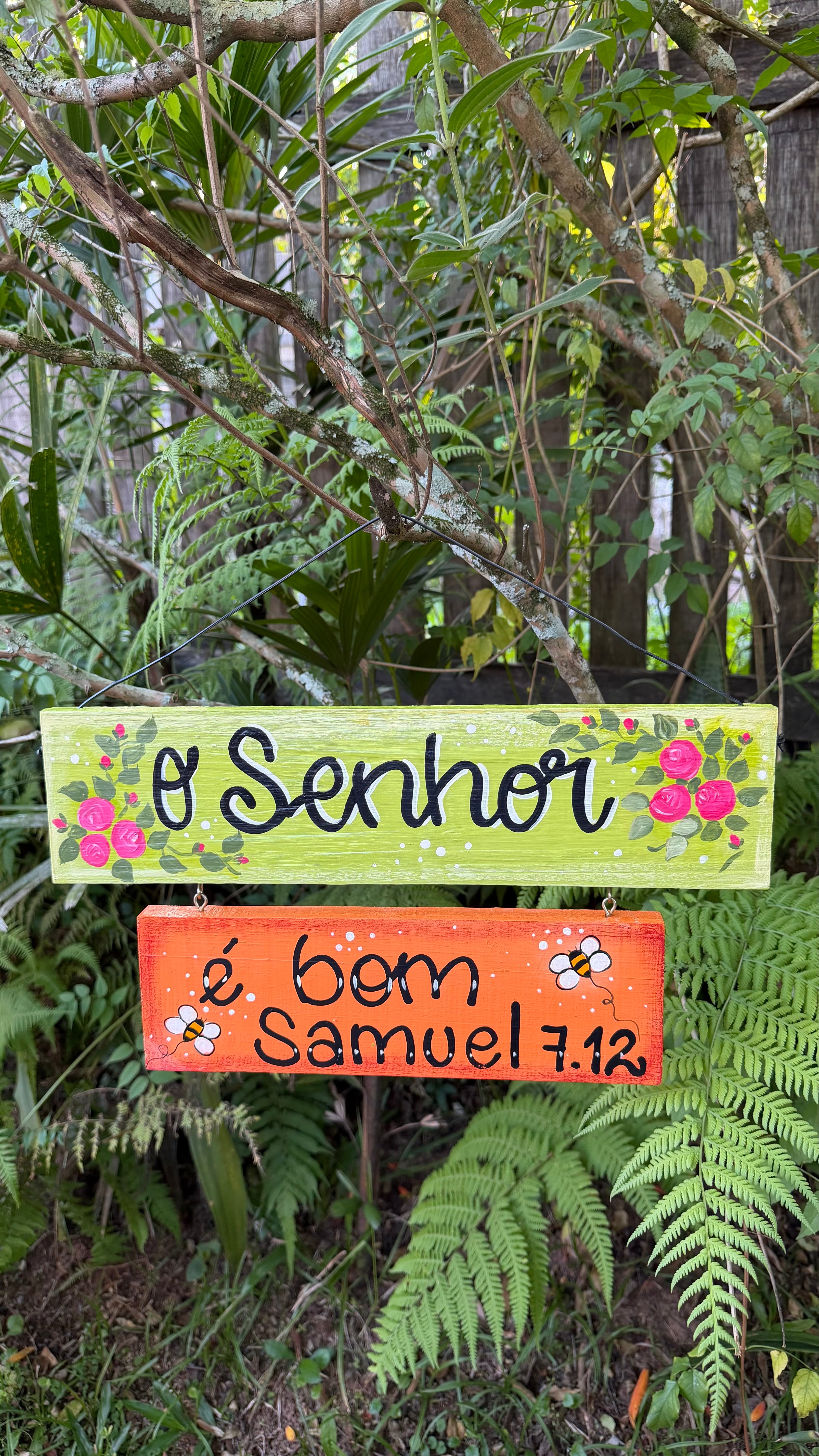 Placa O Senhor é bom