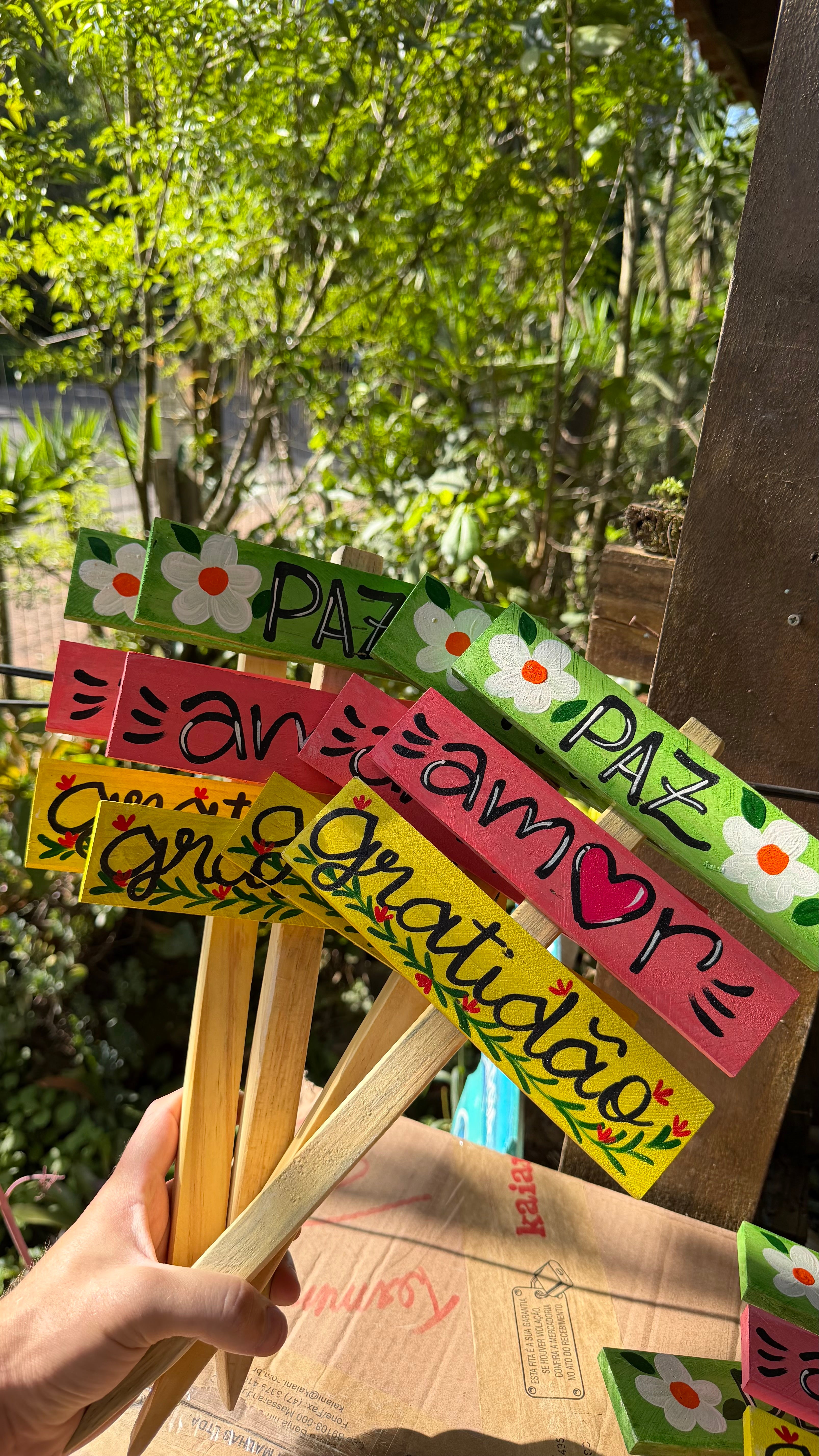 KIT 5 PLACAS DE VASO DECORADAS