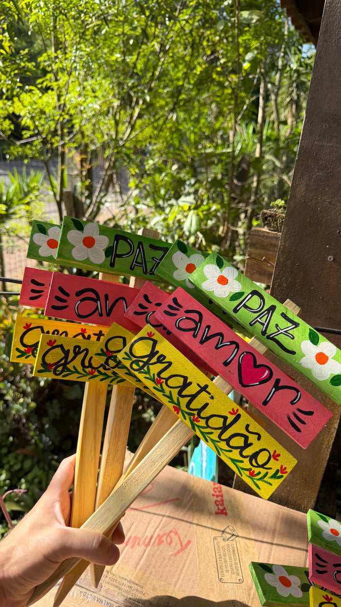 KIT 5 PLACAS DE VASO DECORADAS