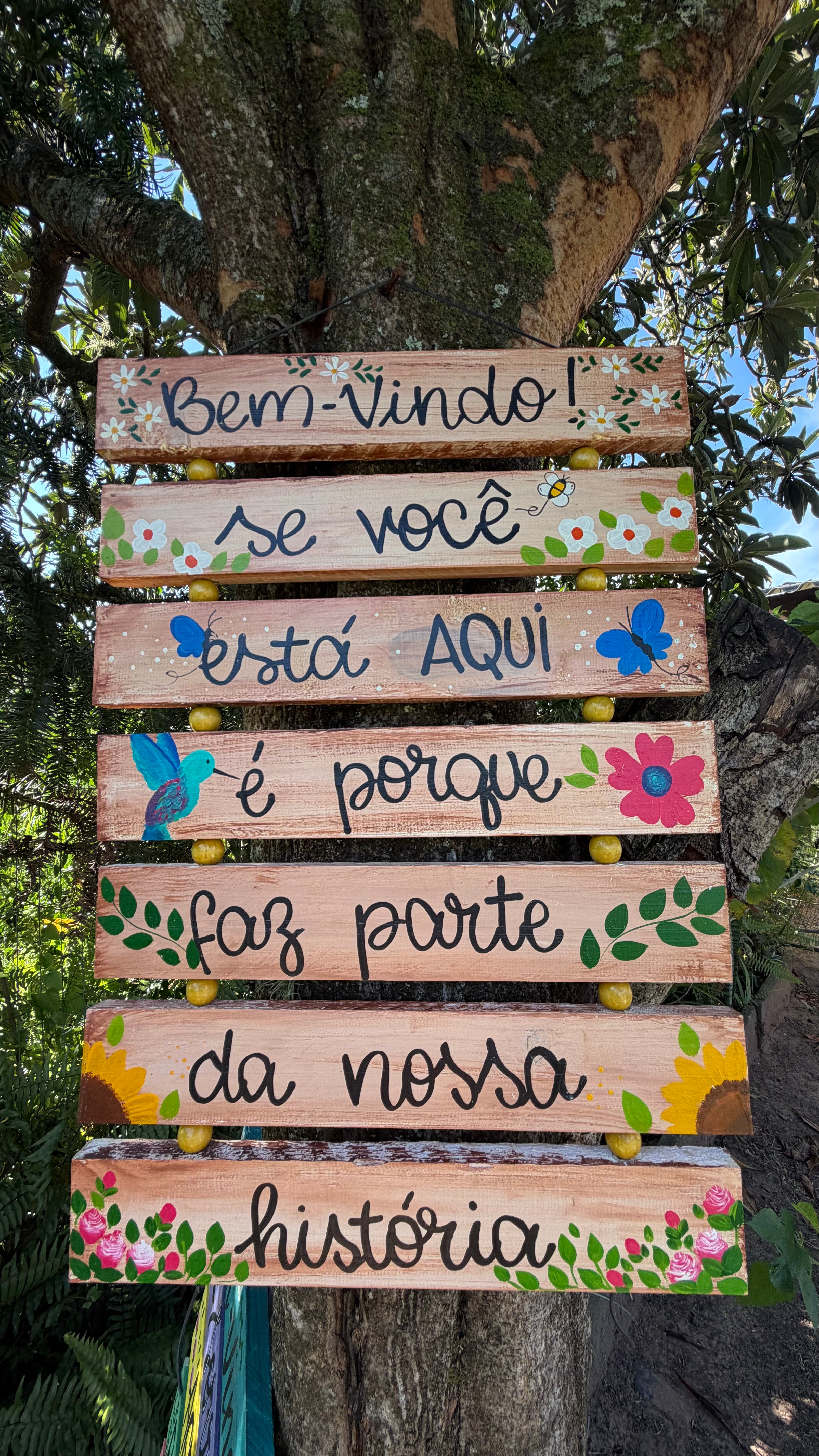Placa Decorativa Bem-vindo – Você Faz Parte da Nossa História 💚