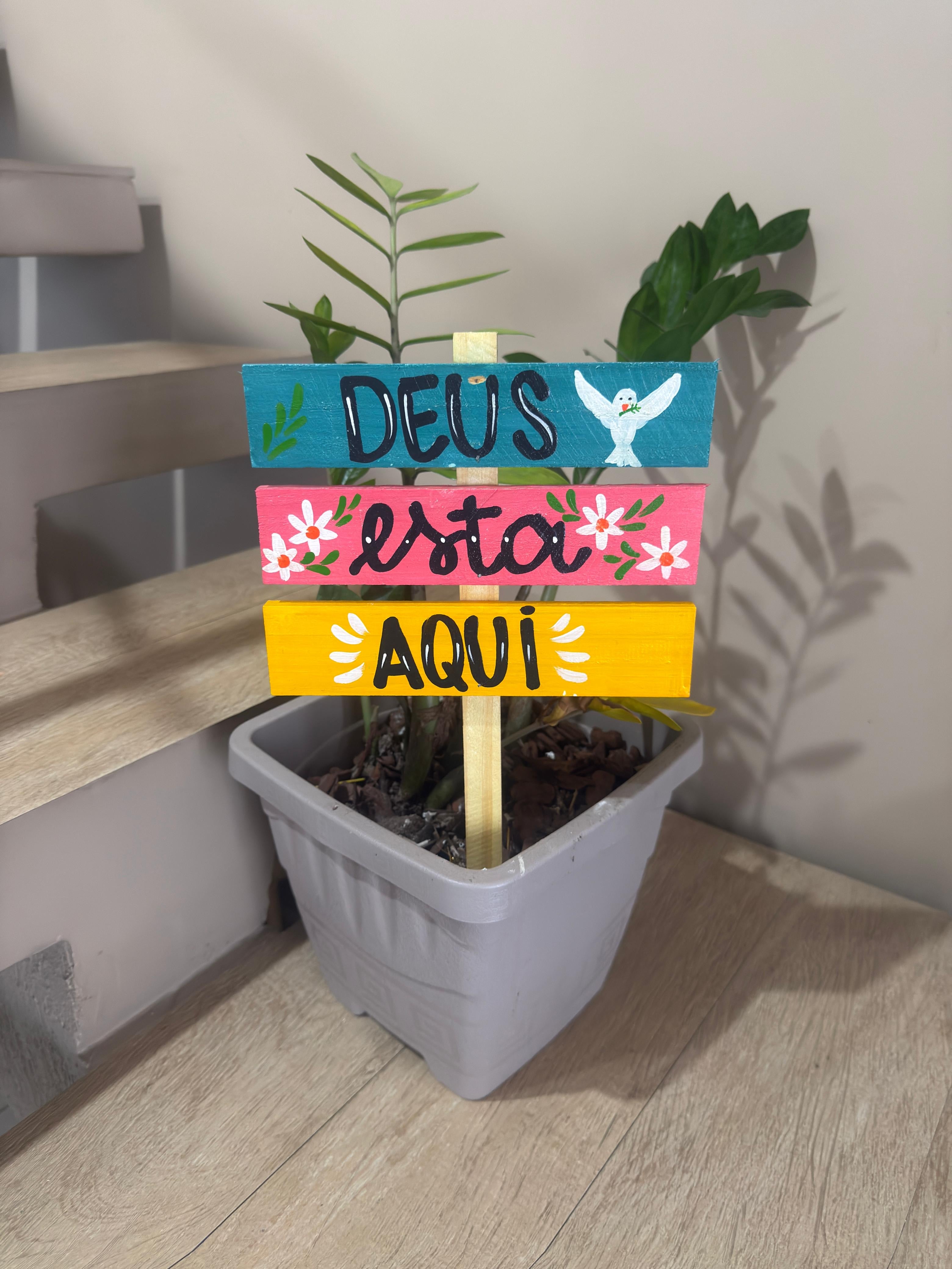 KIT 5 PLACAS DE VASO DECORADAS