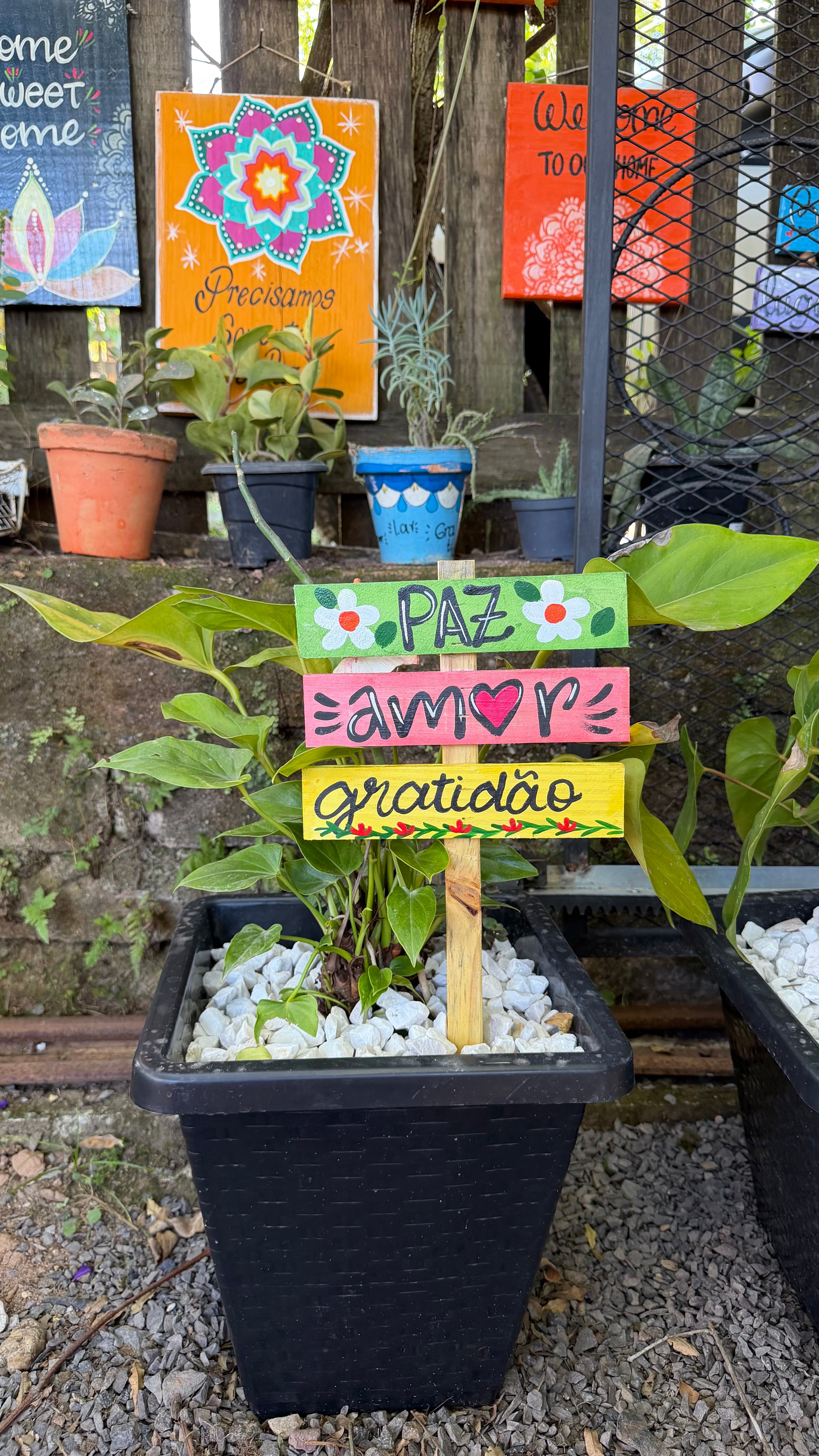 KIT 5 PLACAS DE VASO DECORADAS