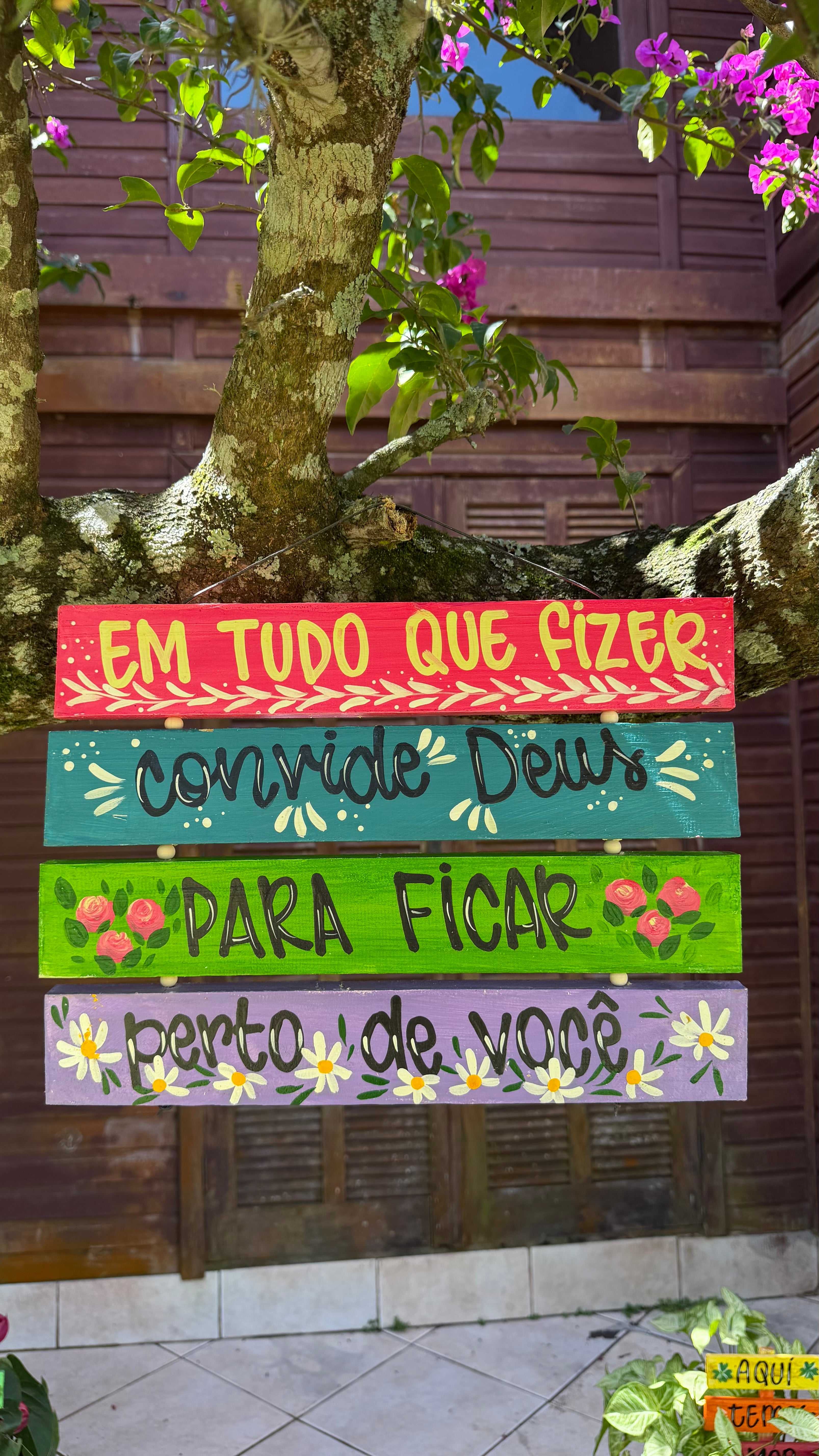 Placa Decorada Convide Deus