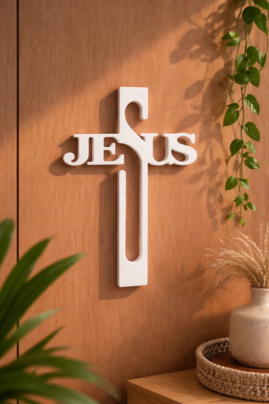 Cruz Decorativa Jesus – Fé para o seu Lar