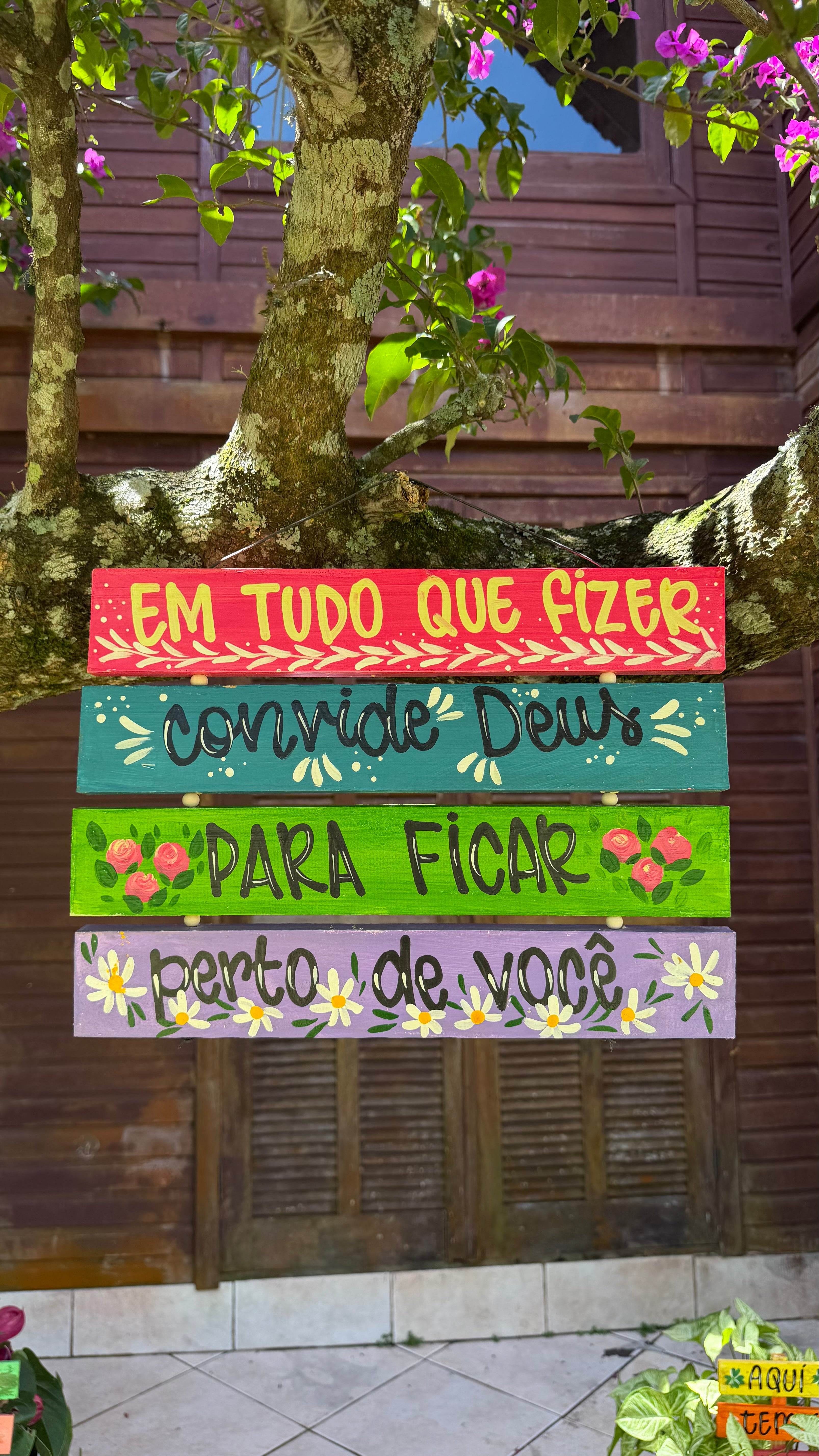 Placa Decorada Convide Deus