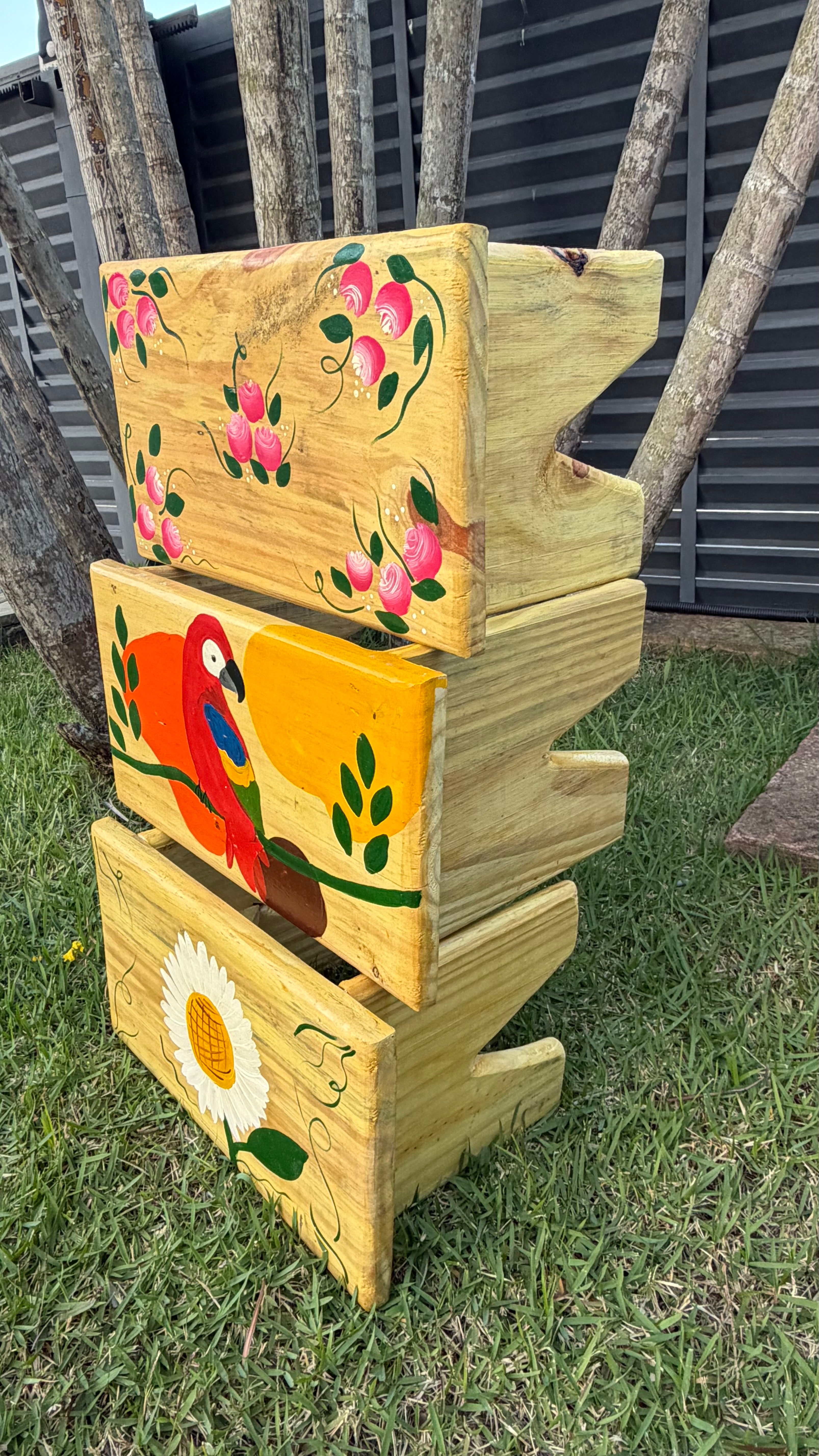 Kit Banco Decorado 3 peças