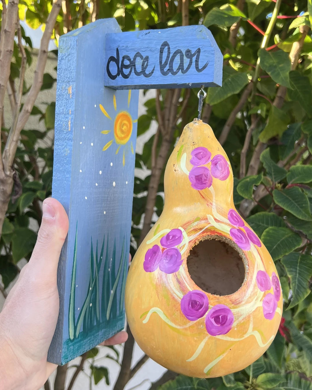 Casinha Decorada em Cabaça - Doce Lar