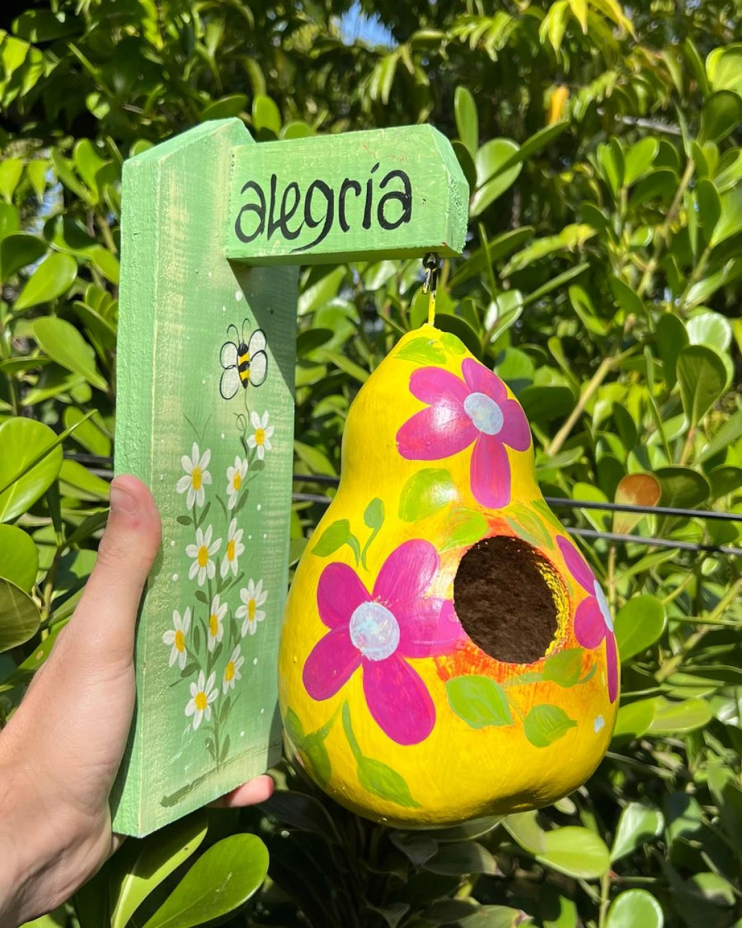 Casinha Decorada em Cabaça - Alegria