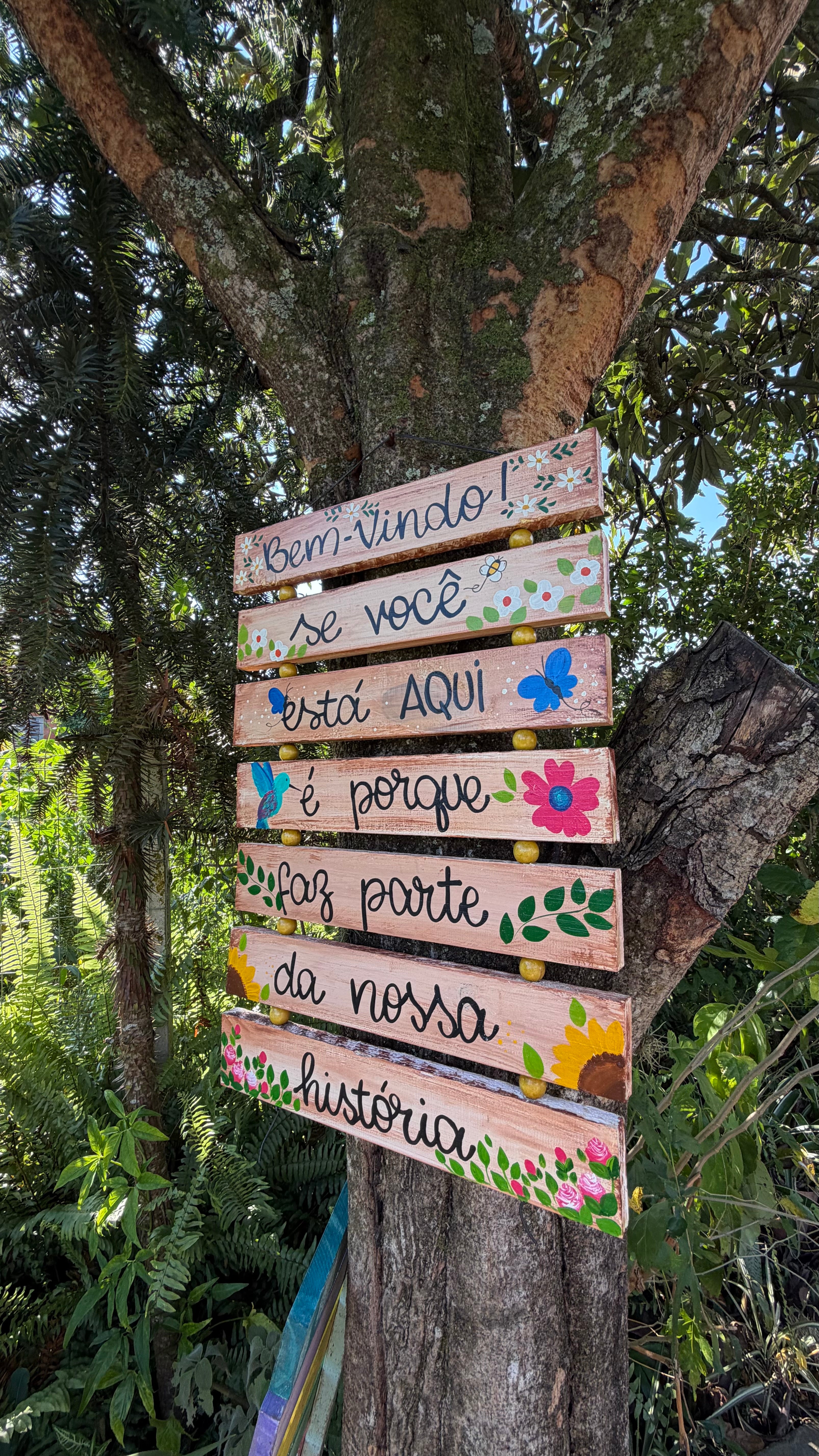 Placa Decorativa Bem-vindo – Você Faz Parte da Nossa História 💚
