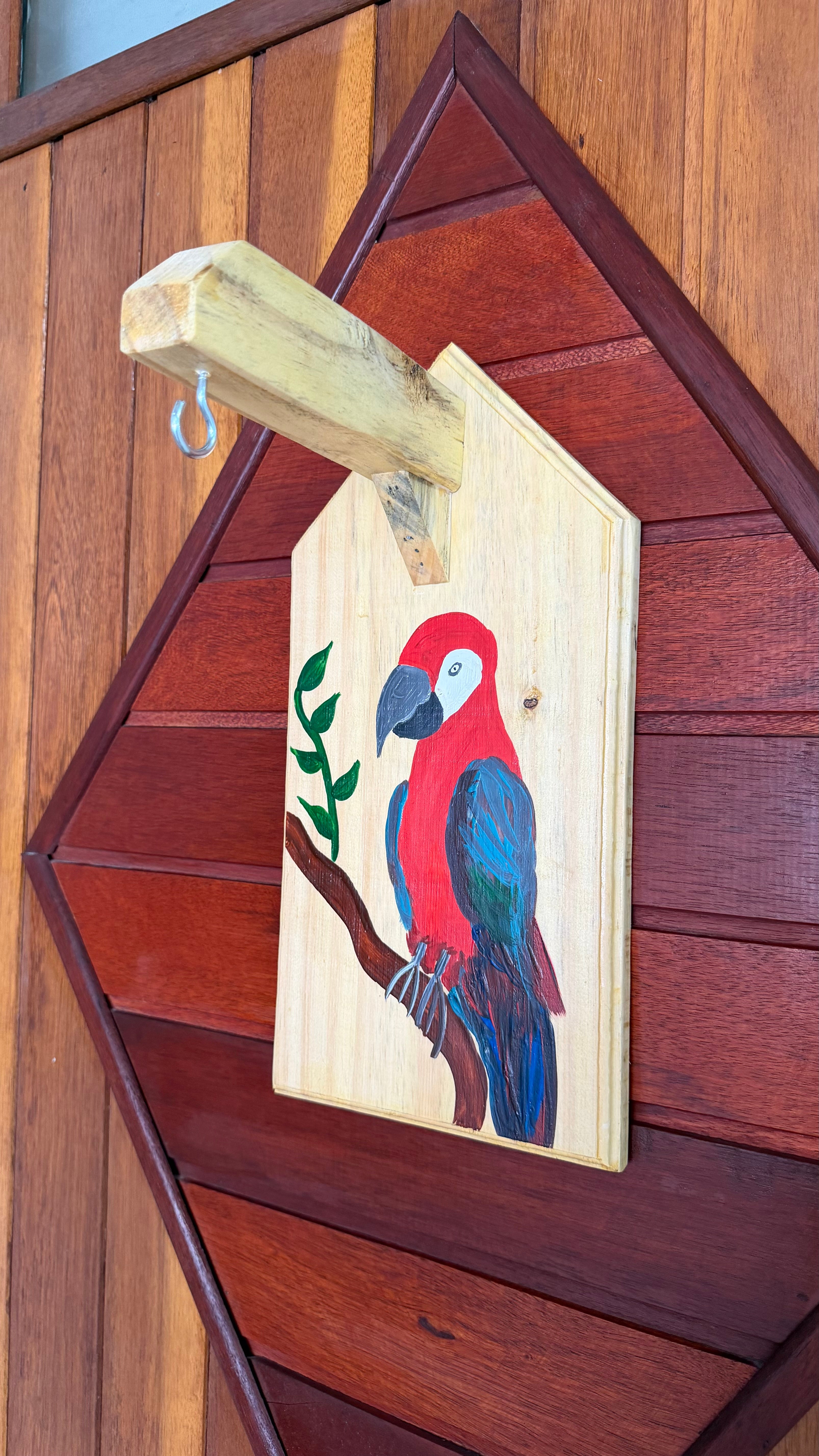 Lanterna Marroquina decorada Arara P