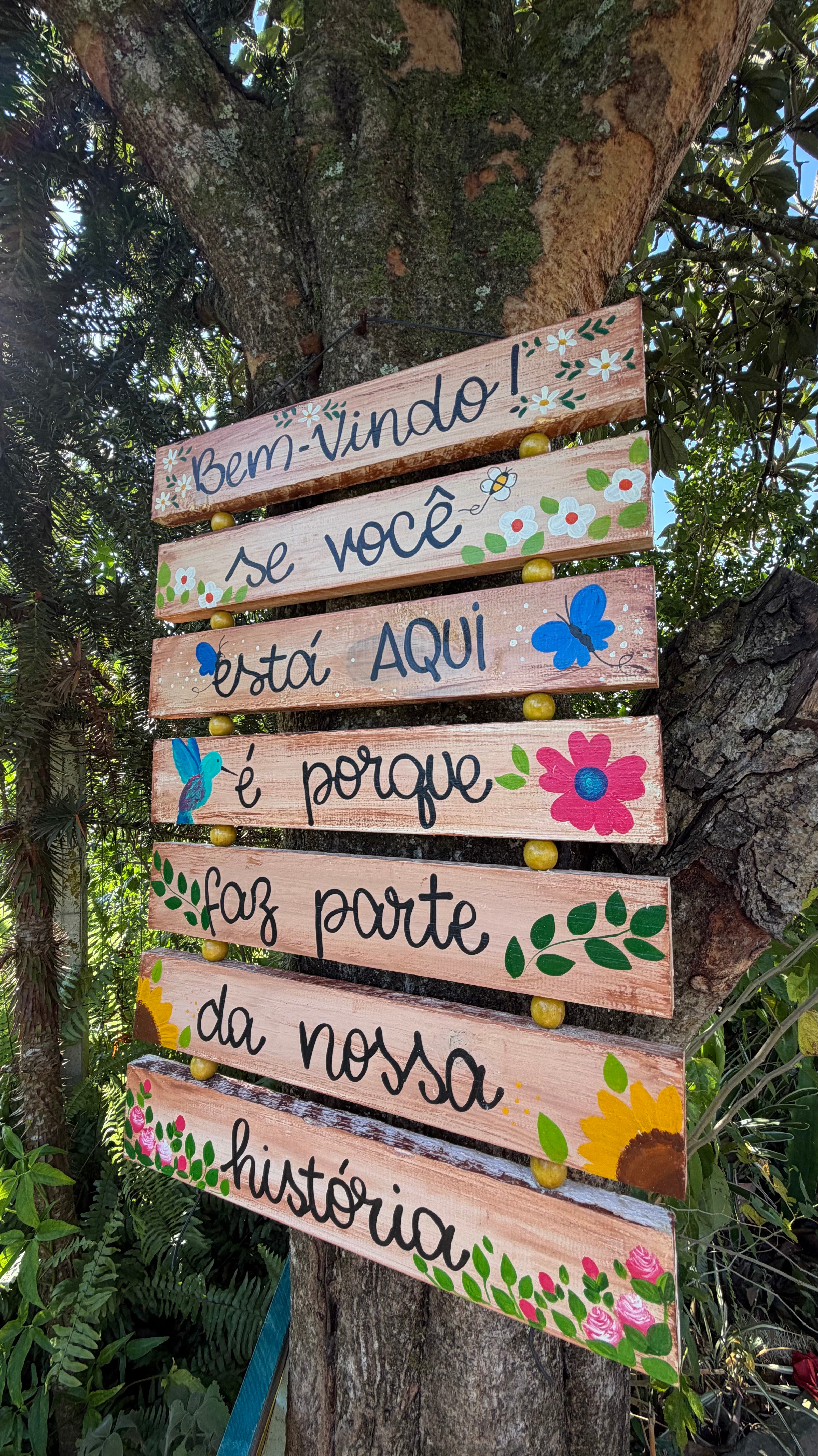 Placa Decorativa Bem-vindo – Você Faz Parte da Nossa História 💚
