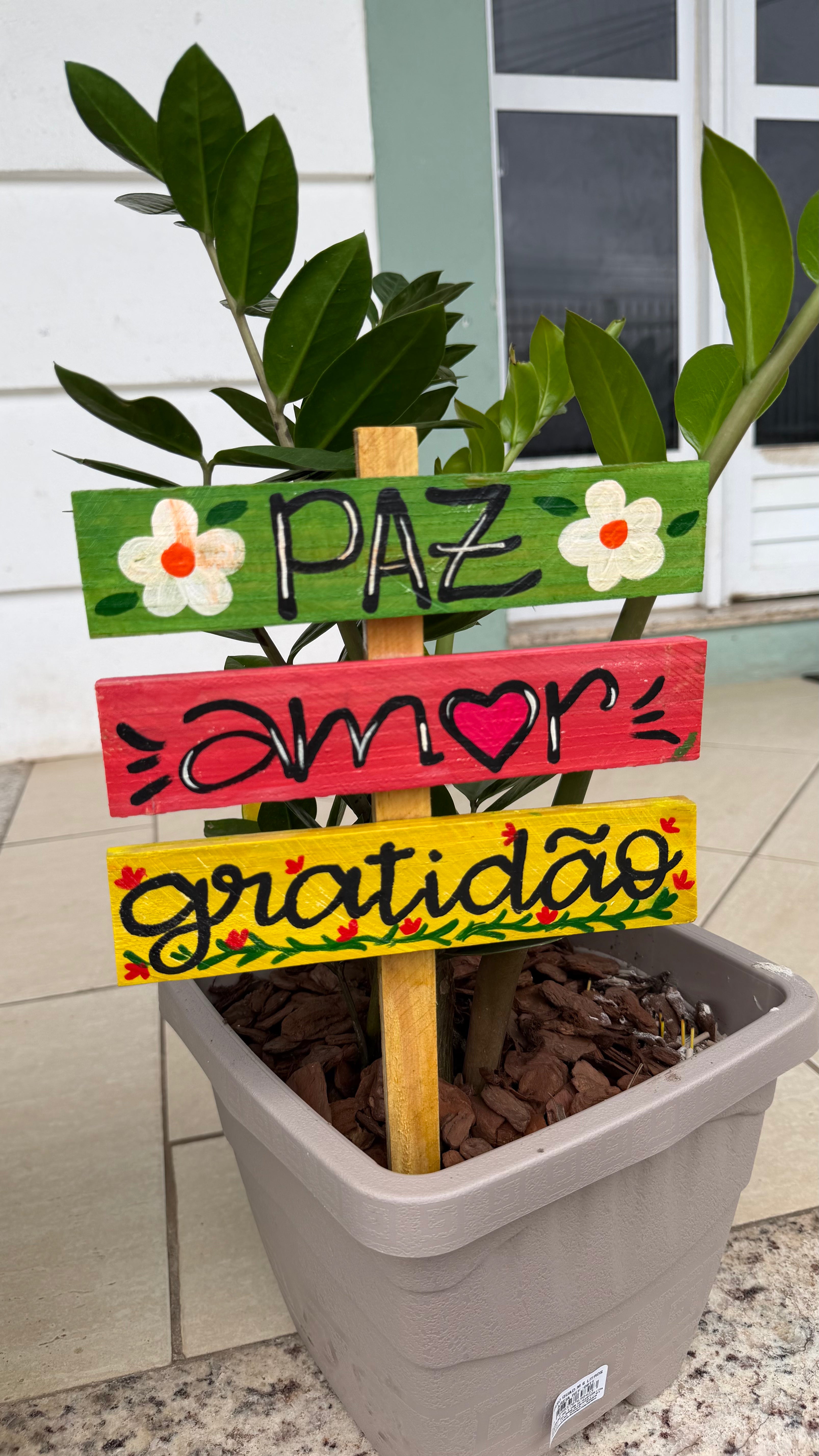 Placa de Vaso decorada