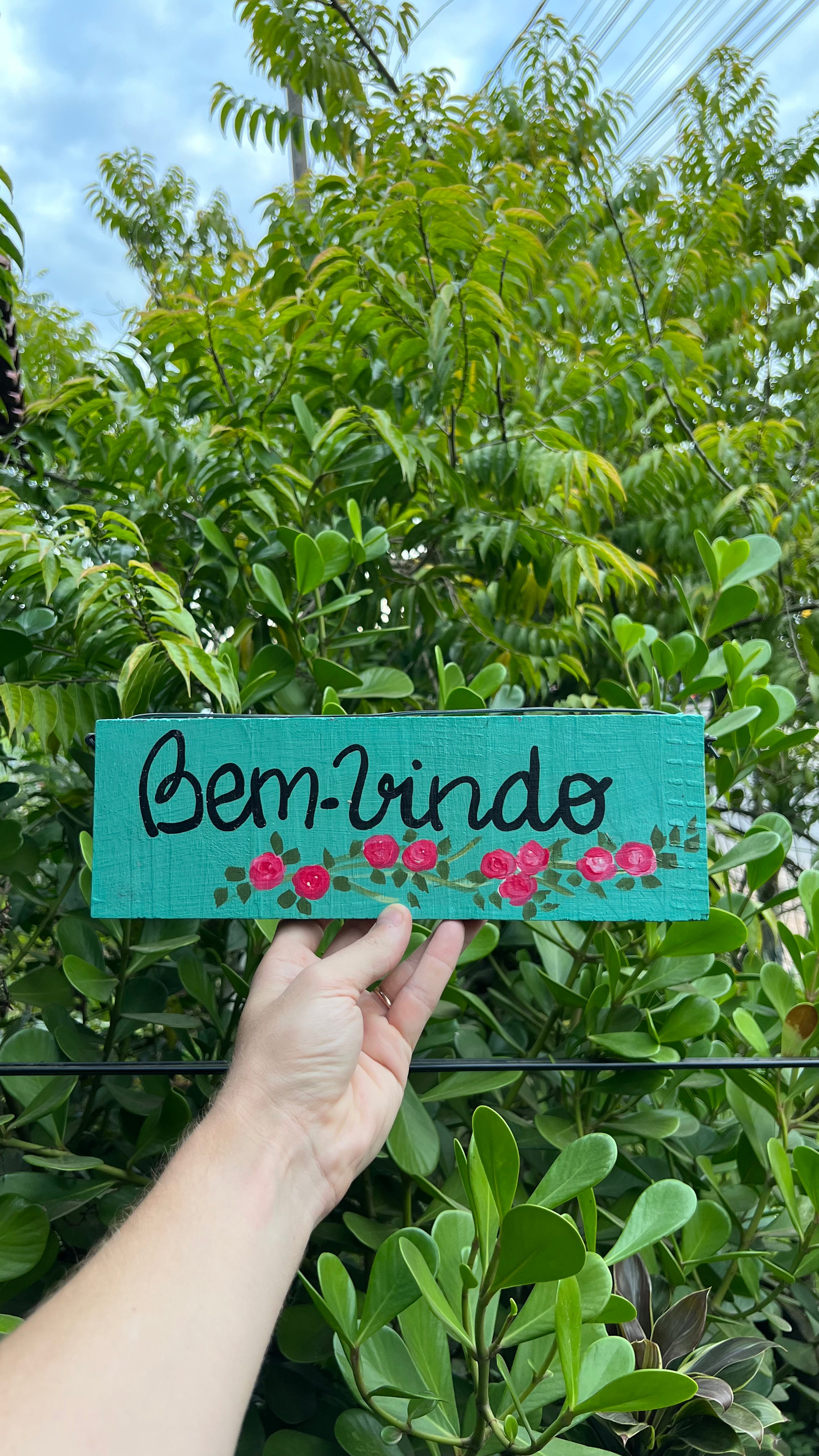 Placa Bem Vindo