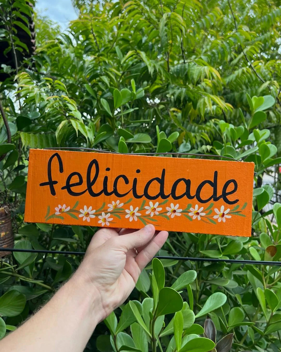 Placa Felicidade