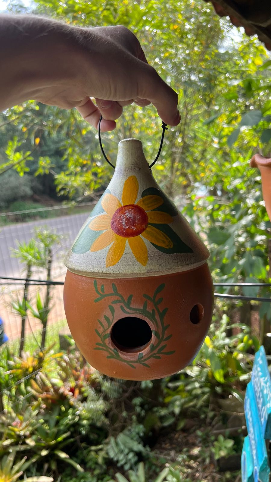 Casinha em Vaso Decorado