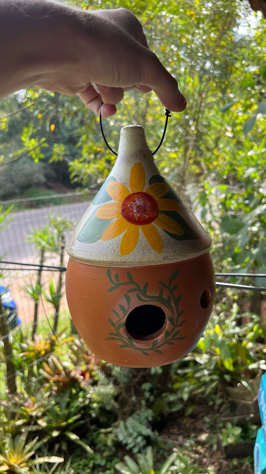 Casinha em Vaso Decorado