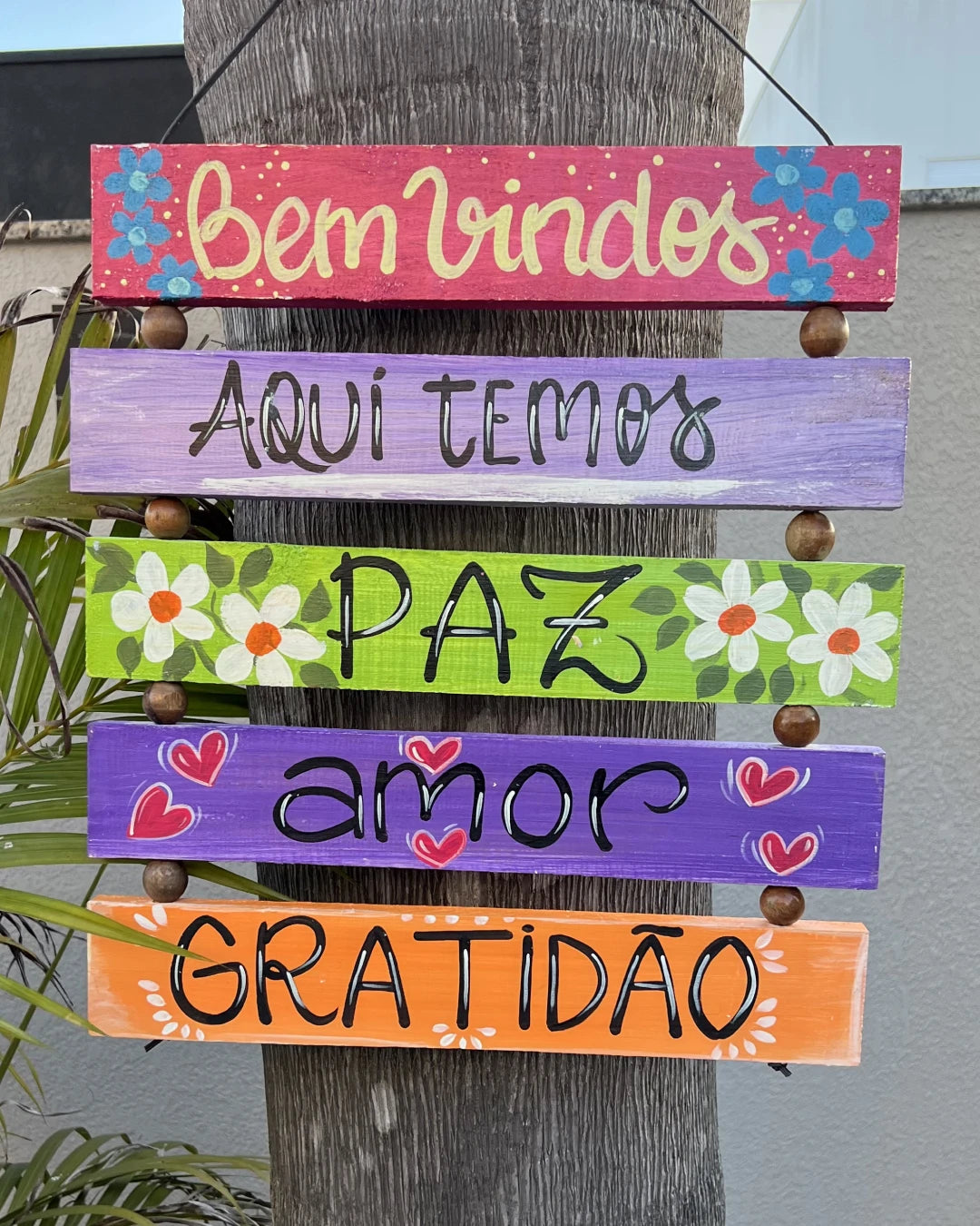 Placa com 5 Frases