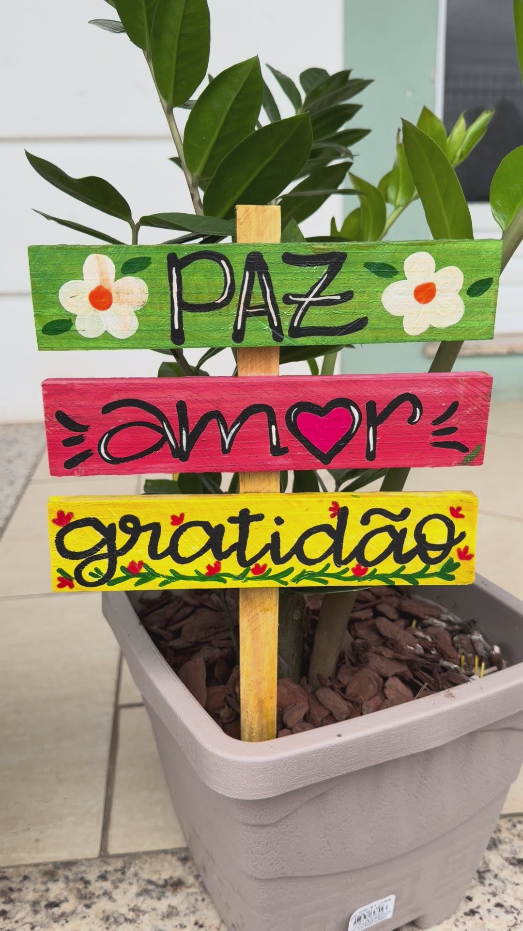 Placa de Vaso decorada